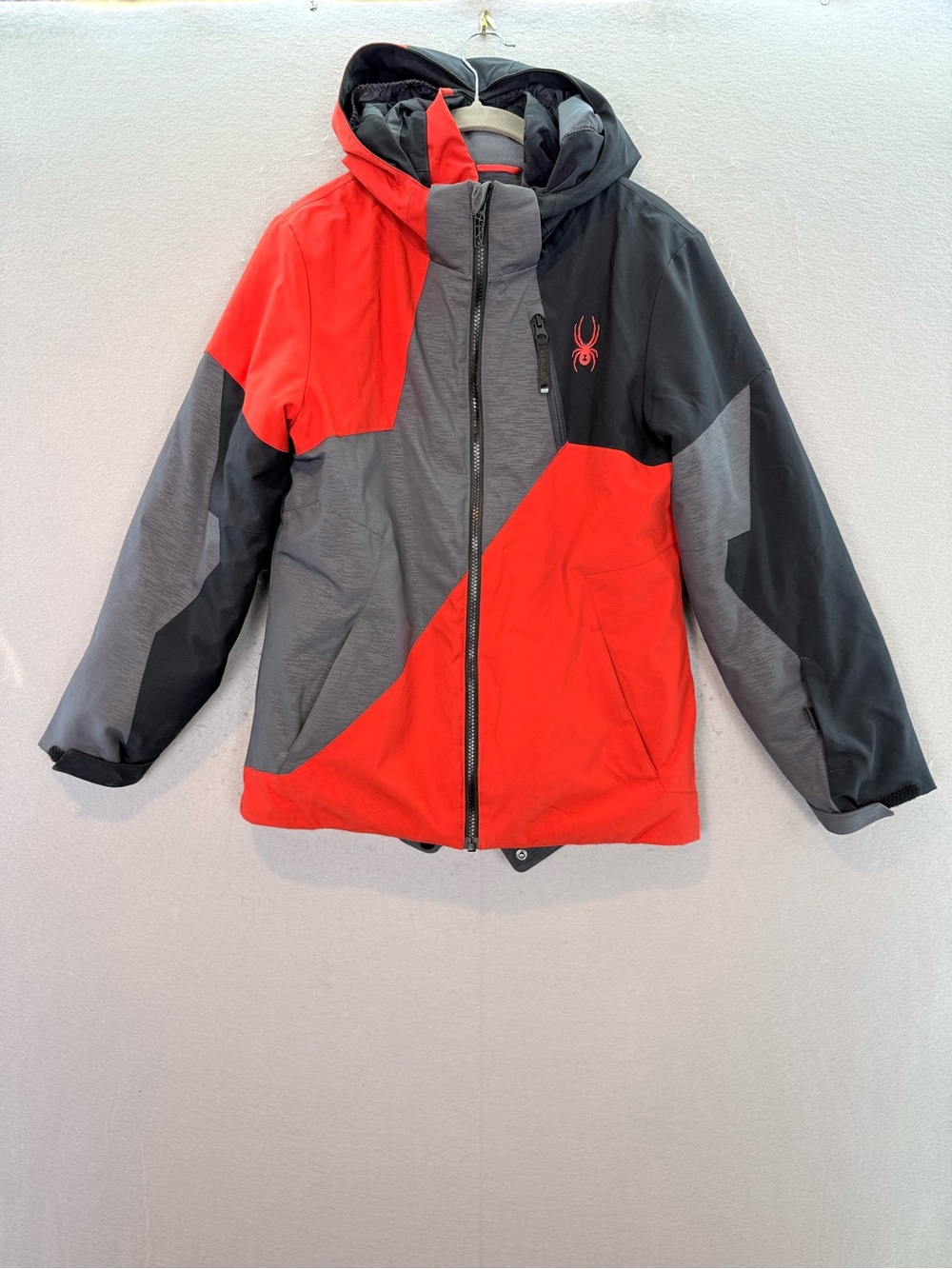 Spyder - Big Boys ski winter Jacket Hooded insulated snowboard zip up Coat SZ 14
